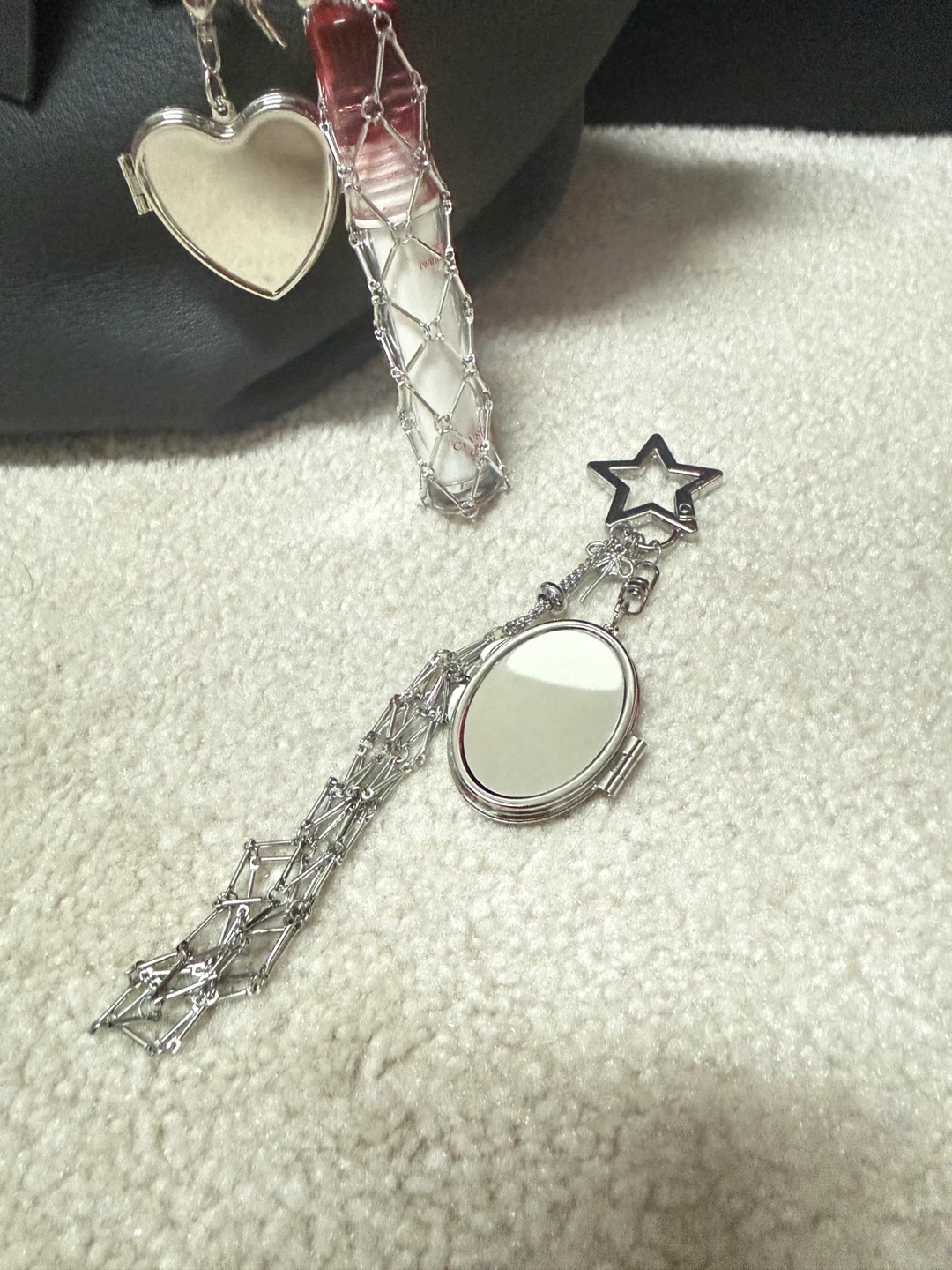 Stainless Steel Lipstick Keychain - photo 2