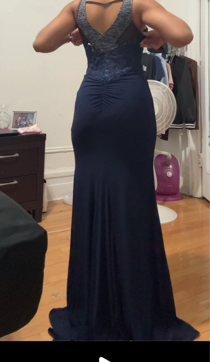 Navy Blue prom dress - photo 2