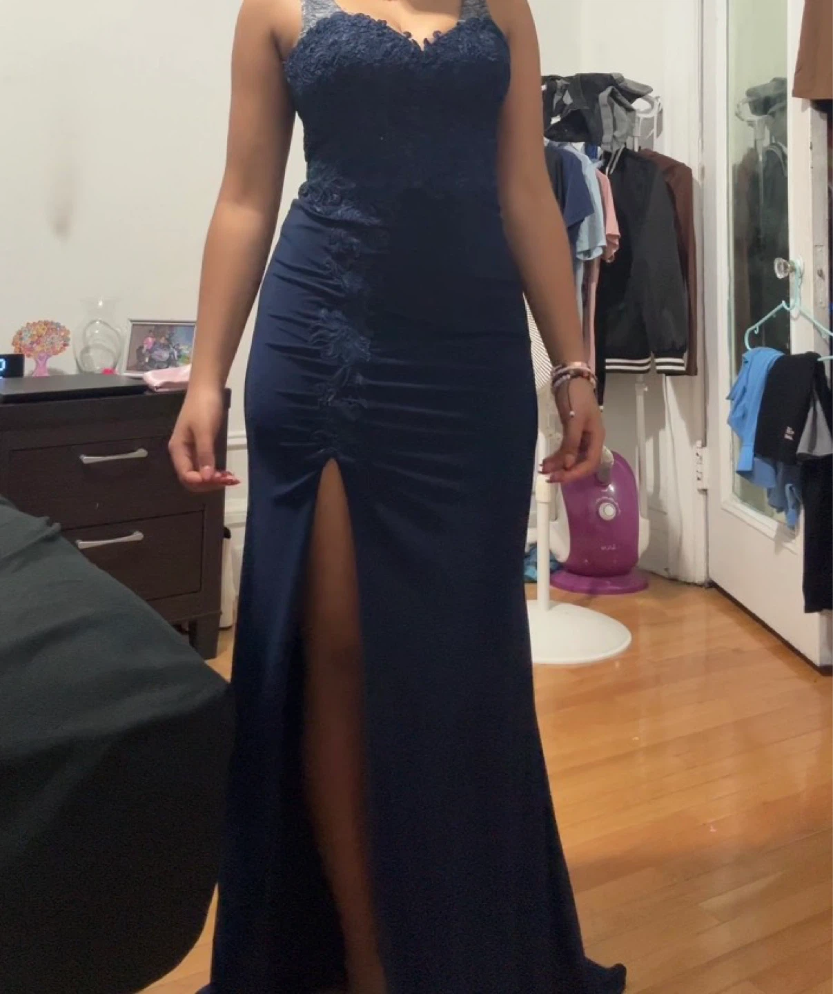 Navy Blue prom dress