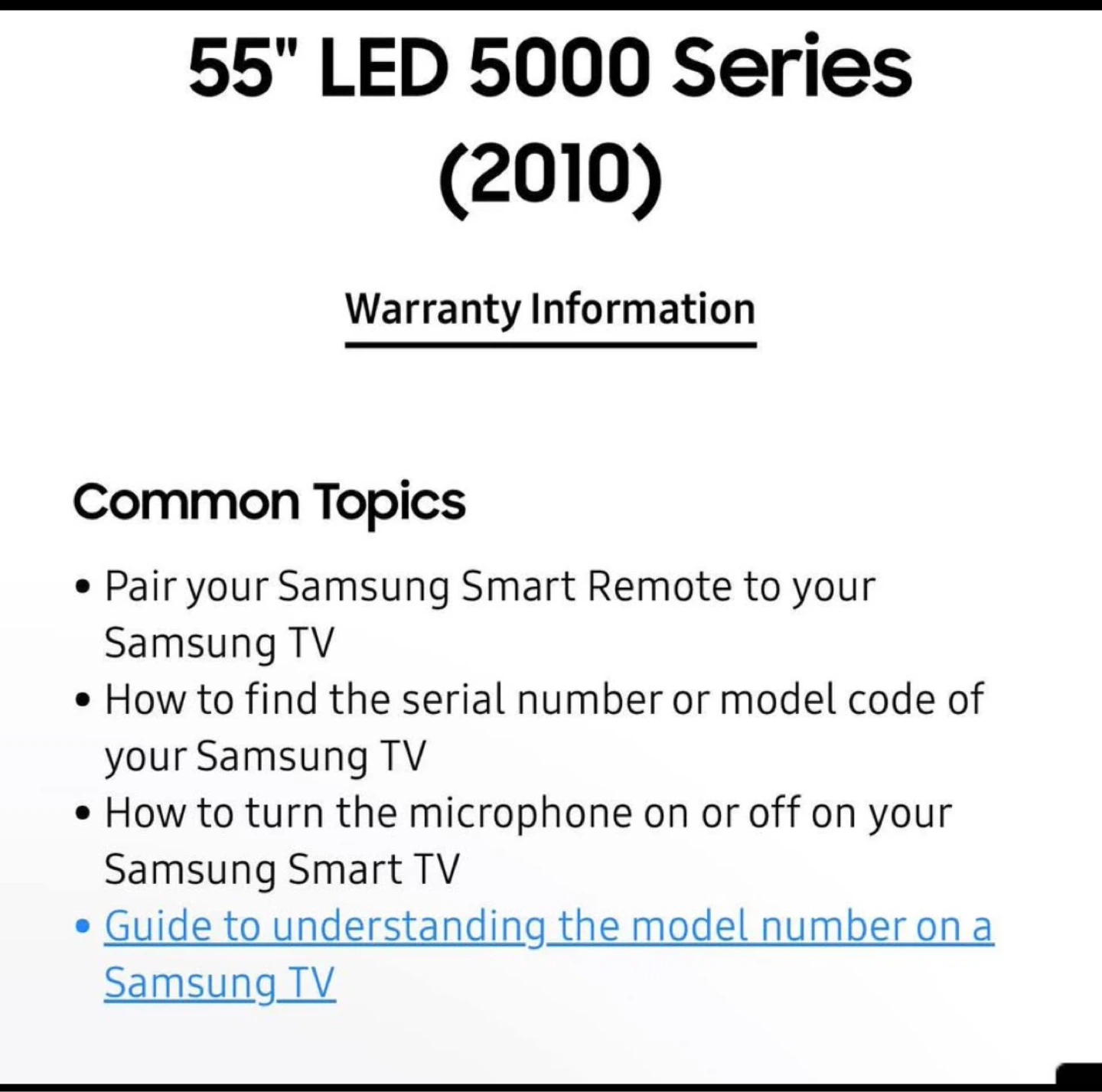 Samsung 55" LED 5000 Series Smart TV (2010) - photo 2