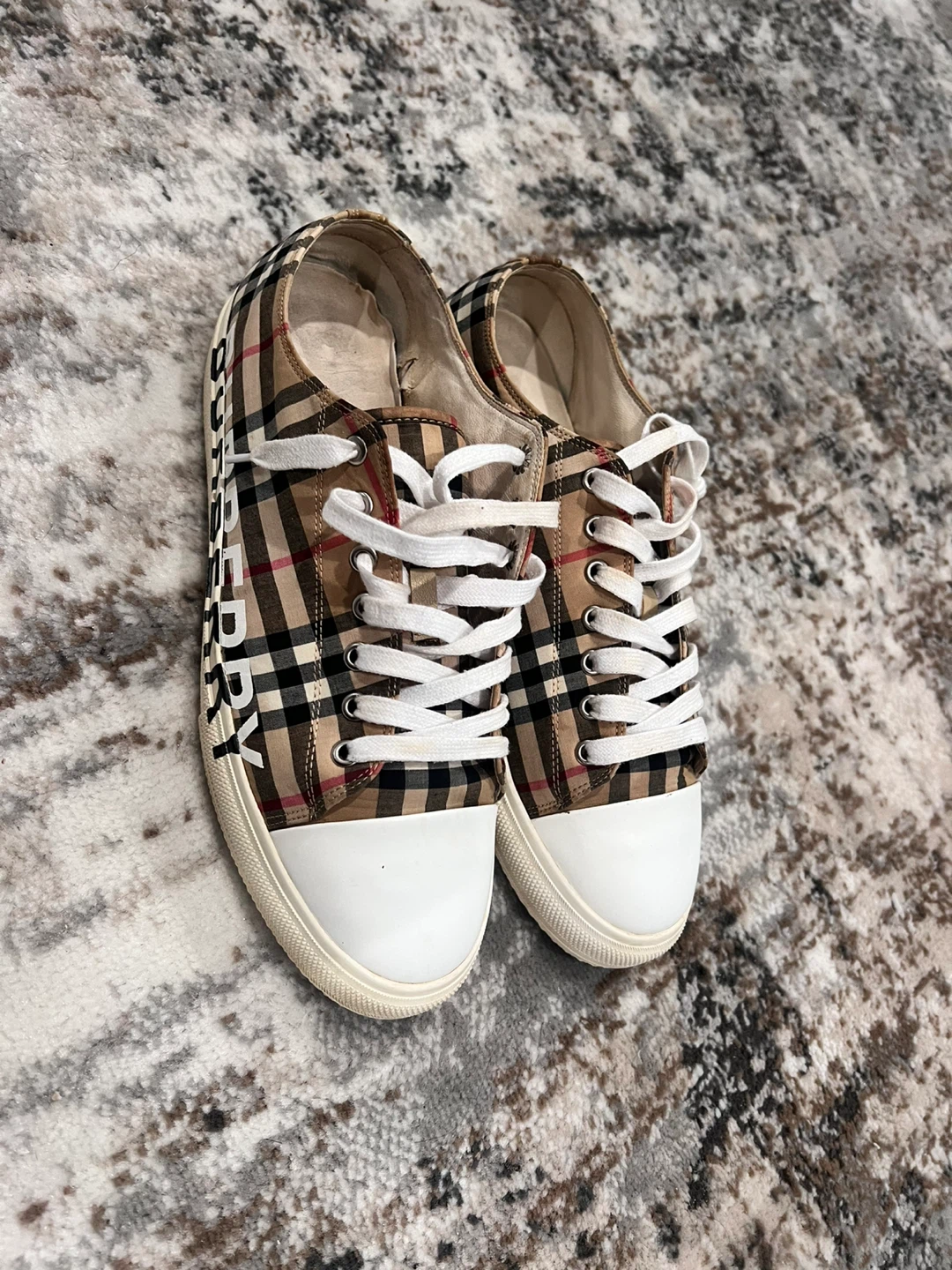 Burberry Check Canvas Sneakers