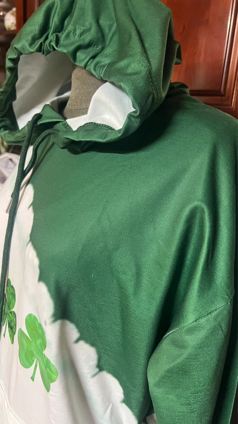 Green Tie-Dye Shamrock Hoodie - photo 3
