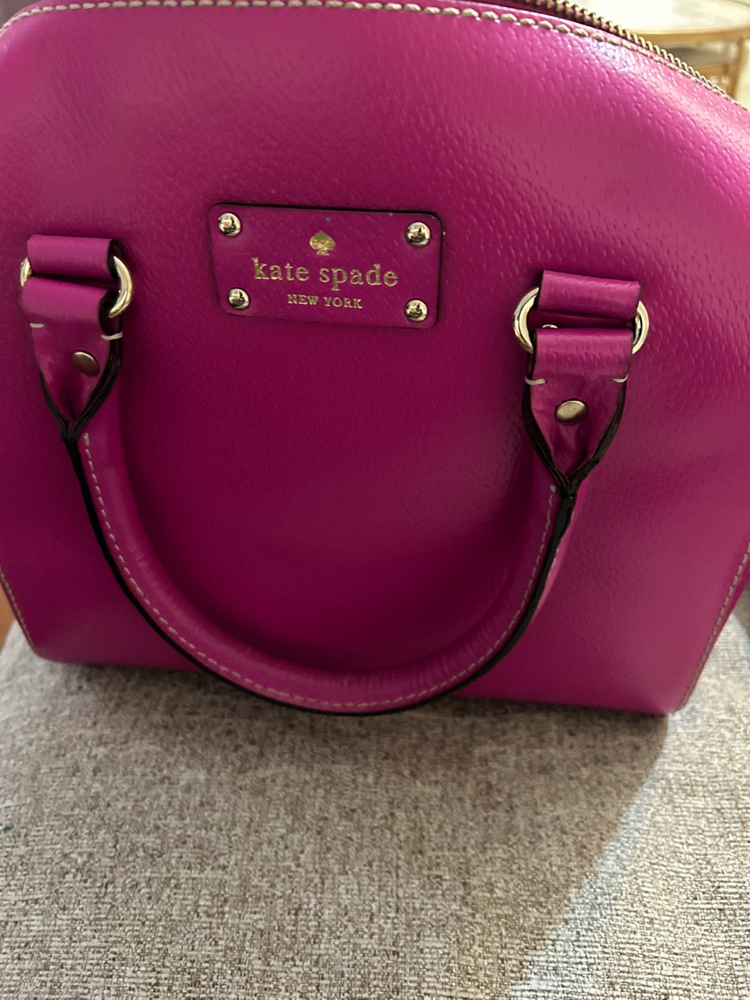 Kate Spade New York Pink Leather Satchel Handbag