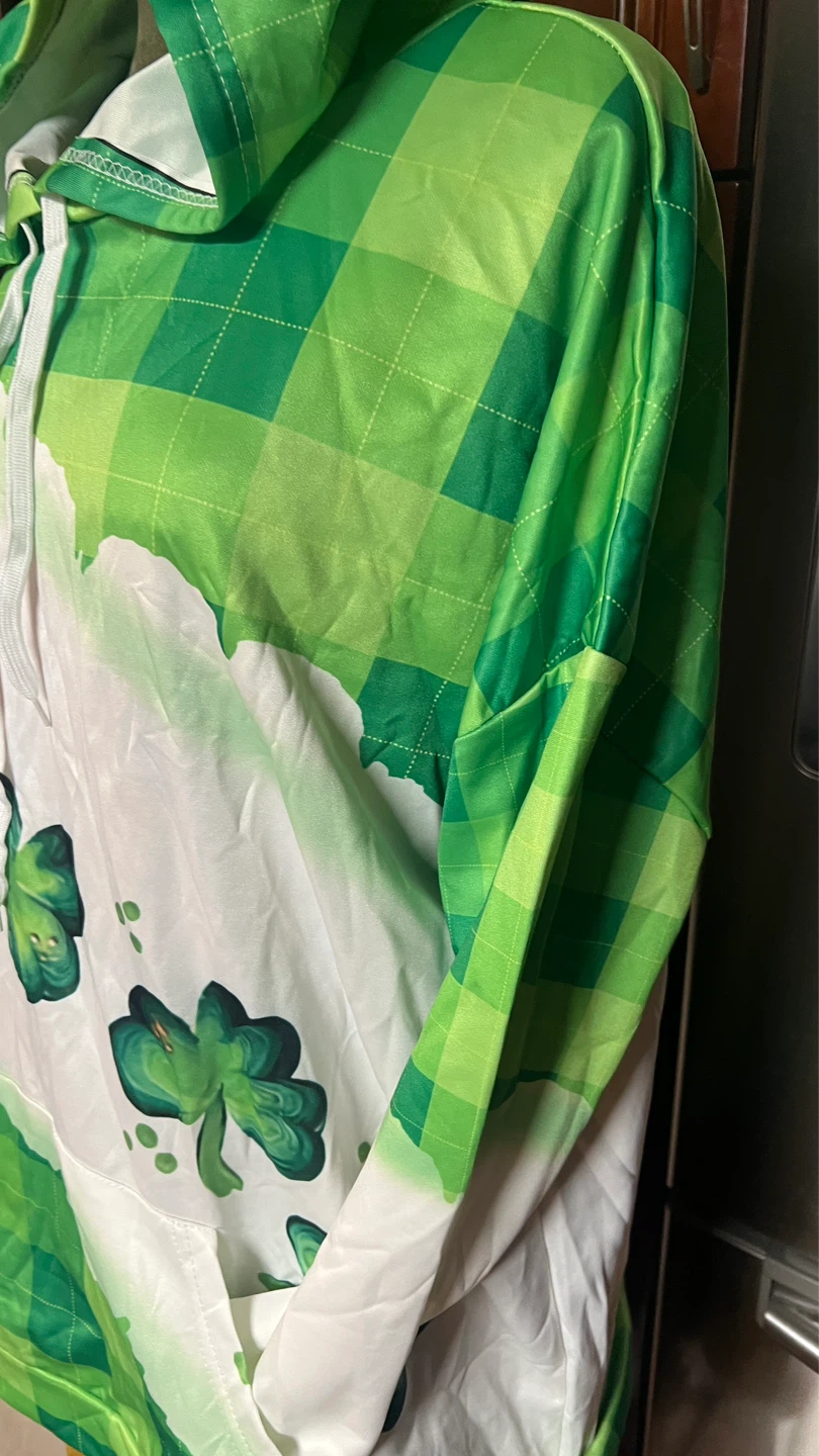 Green Plaid Shamrock Hoodie - photo 5