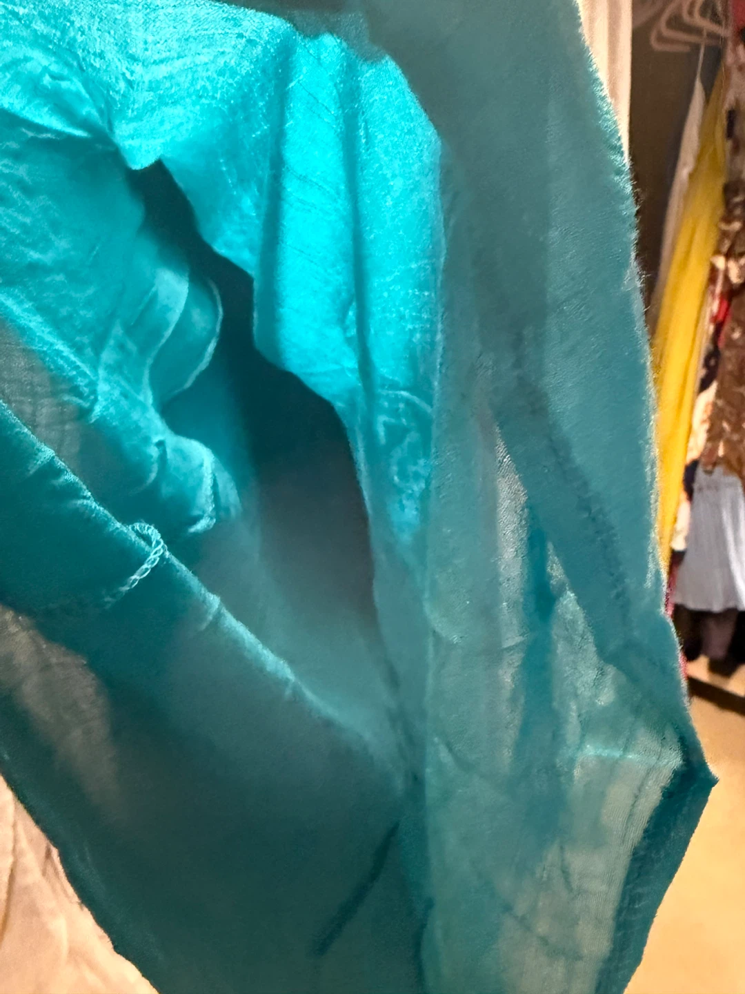 CL.shang Turquoise Layered Tunic Top - photo 3