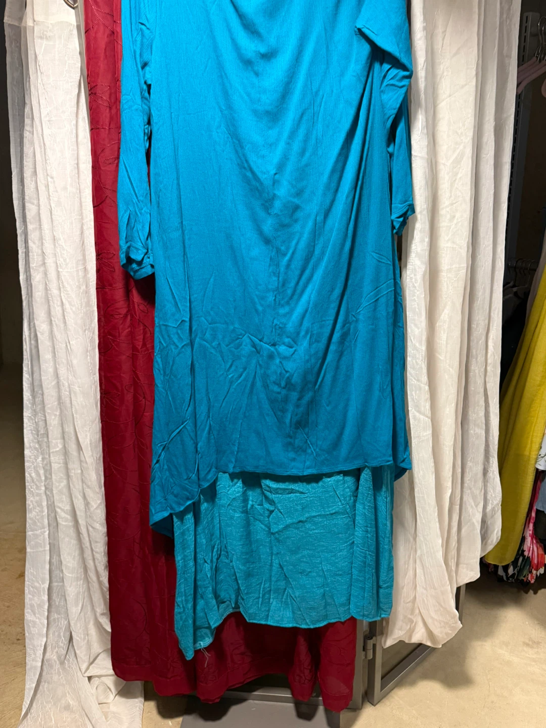 CL.shang Turquoise Layered Tunic Top - photo 5
