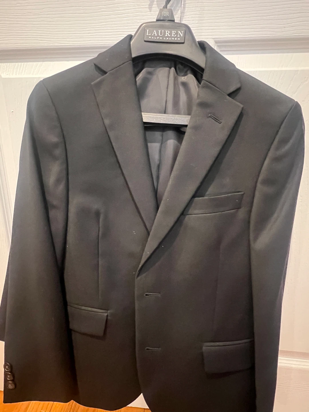 Ralph Lauren Boys Blazer 10 Black Formal Wedding Church