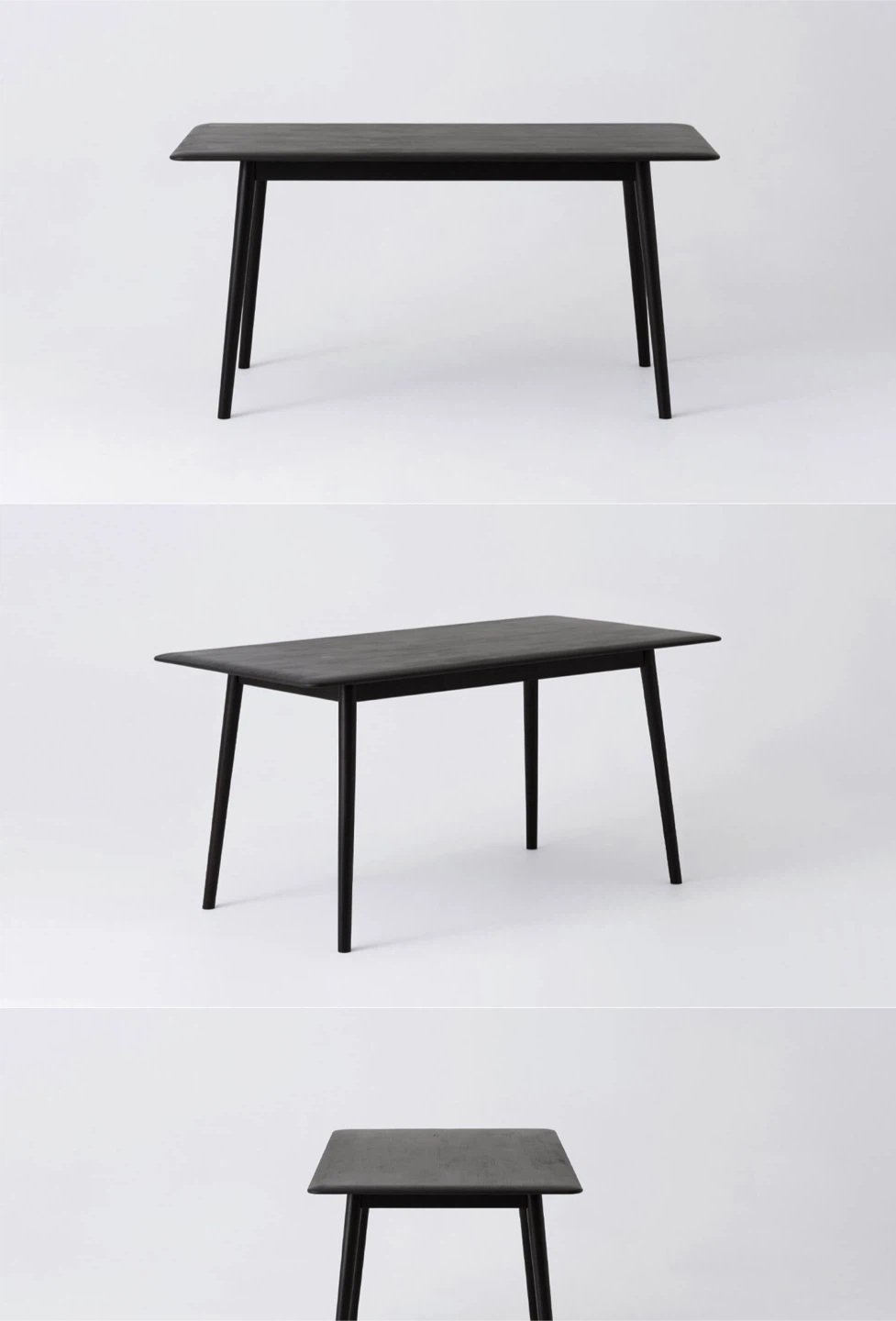 EQ3 Kacia Black wood Dining Table