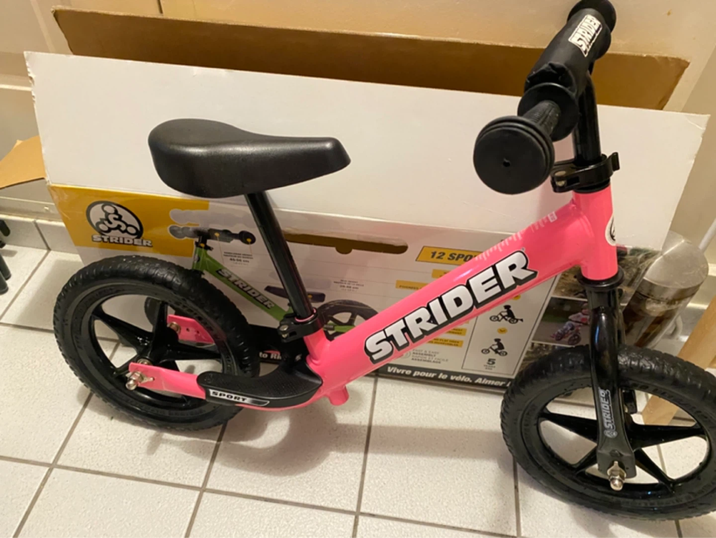 Strider 12 Sport Balance Bike - Pink