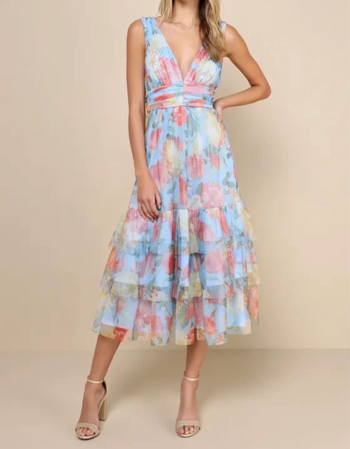 Size XL Lulus floral dress