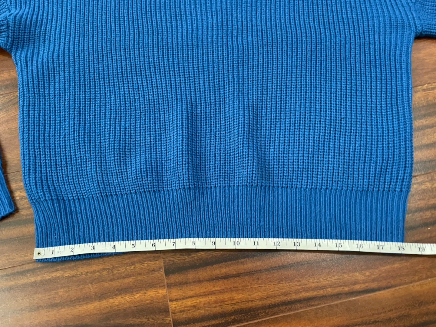 Ardene women’s XL knit sweater, ribbed crewneck, royal blue - photo 5