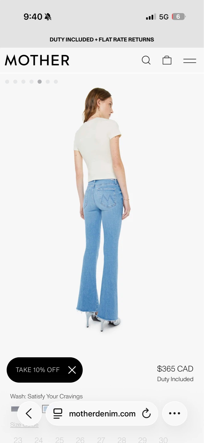 MOTHER ($365) Weekender Fray Flared Light Wash Jeans - photo 4