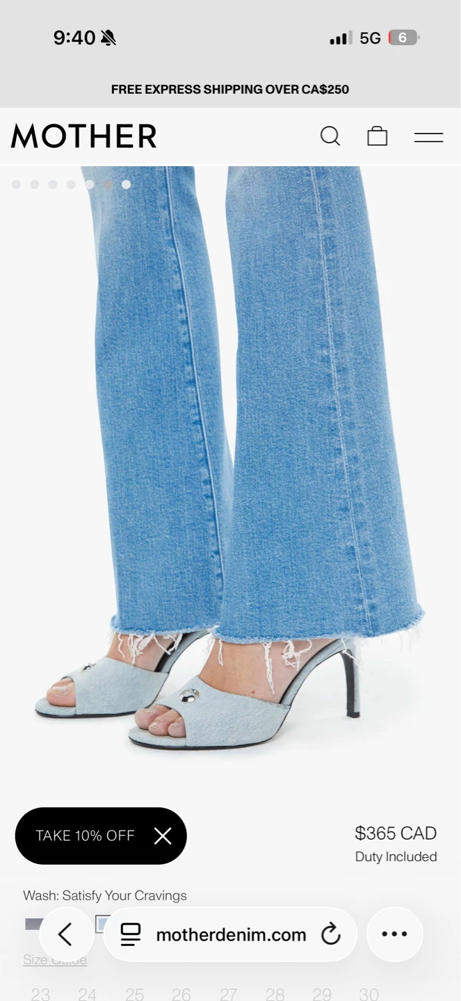 MOTHER ($365) Weekender Fray Flared Light Wash Jeans - photo 5