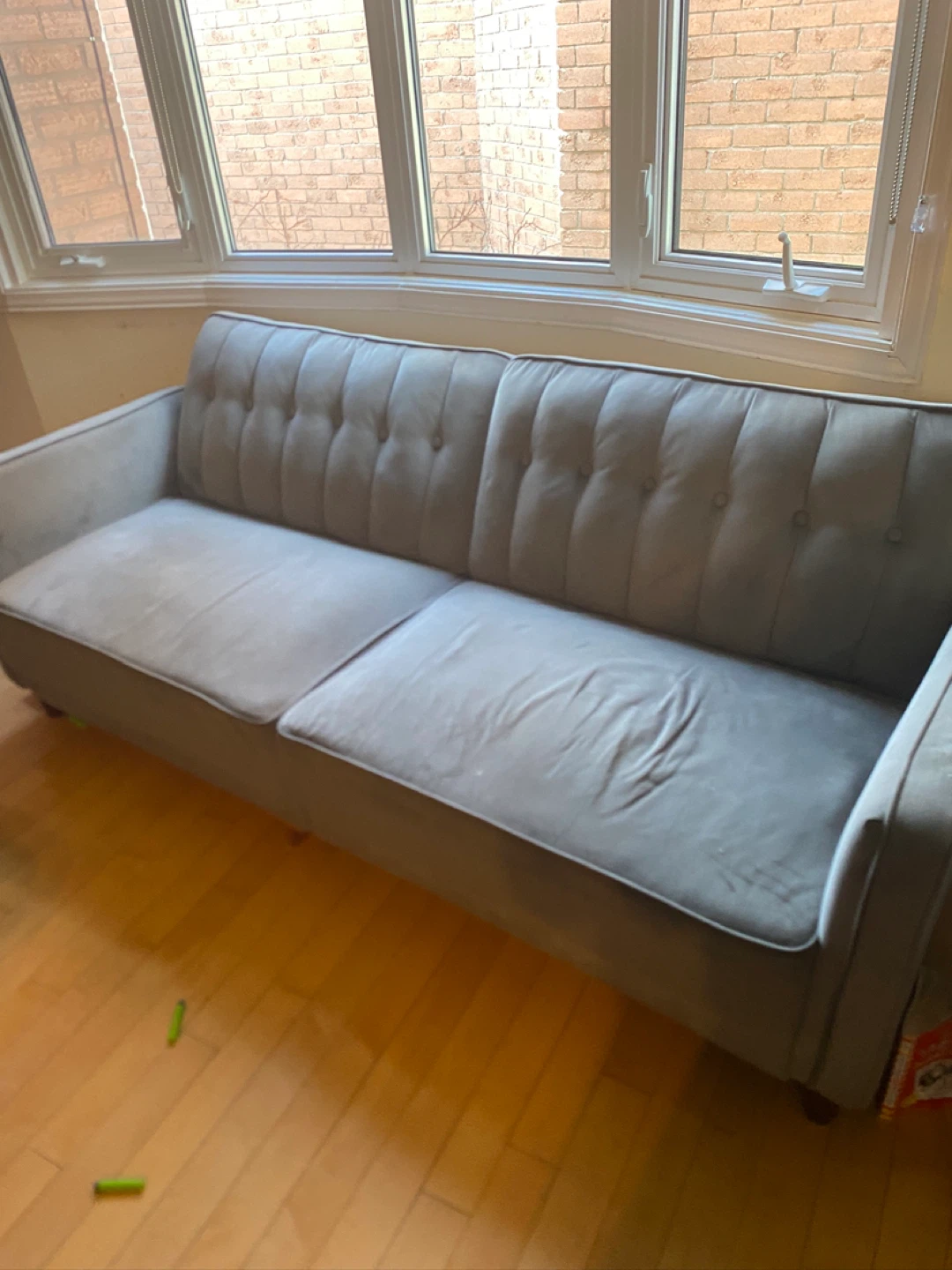 Grey Tufted Sofa