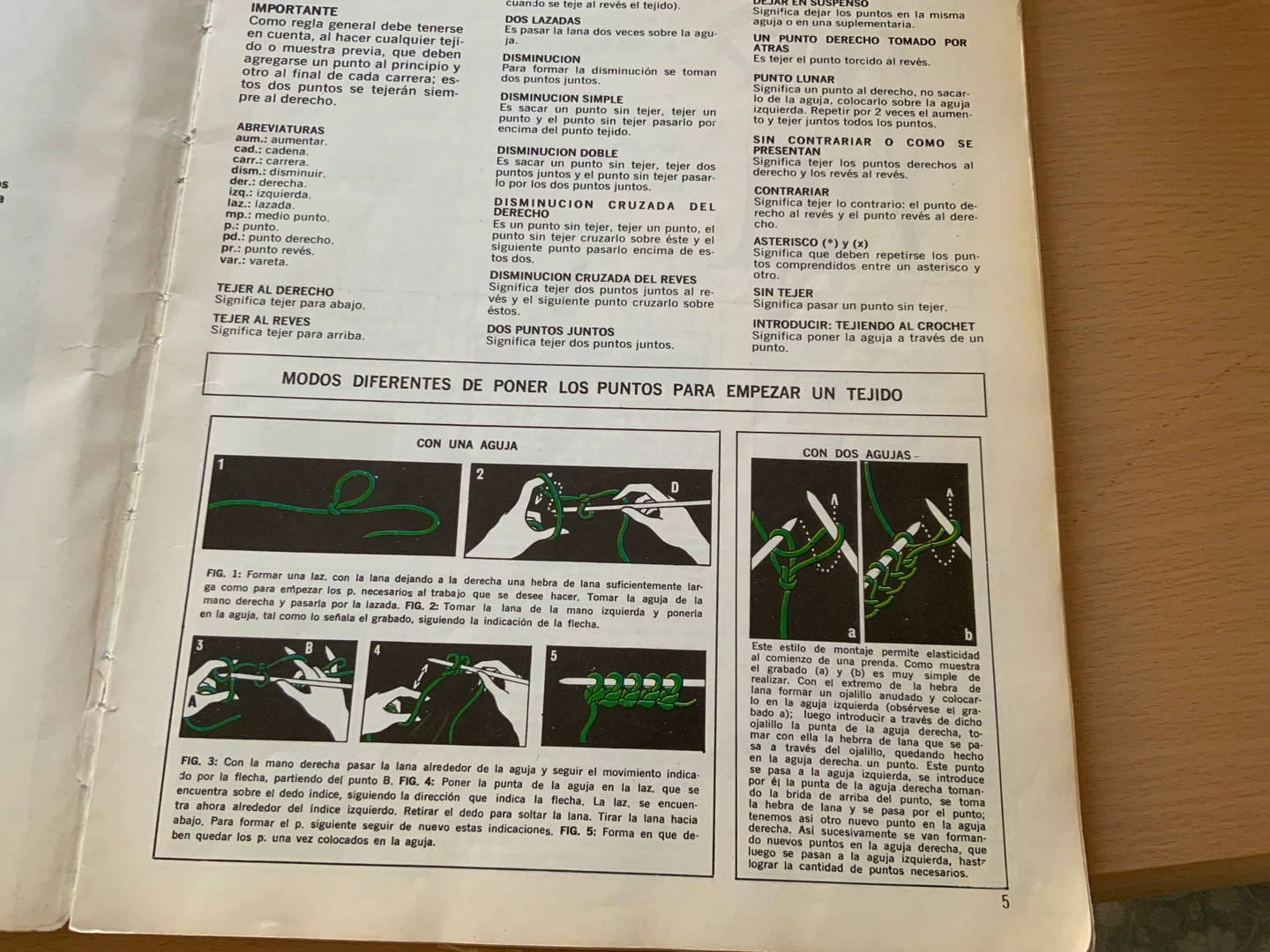 El Arte de Tejer '74 Knitting Pattern Book - photo 2