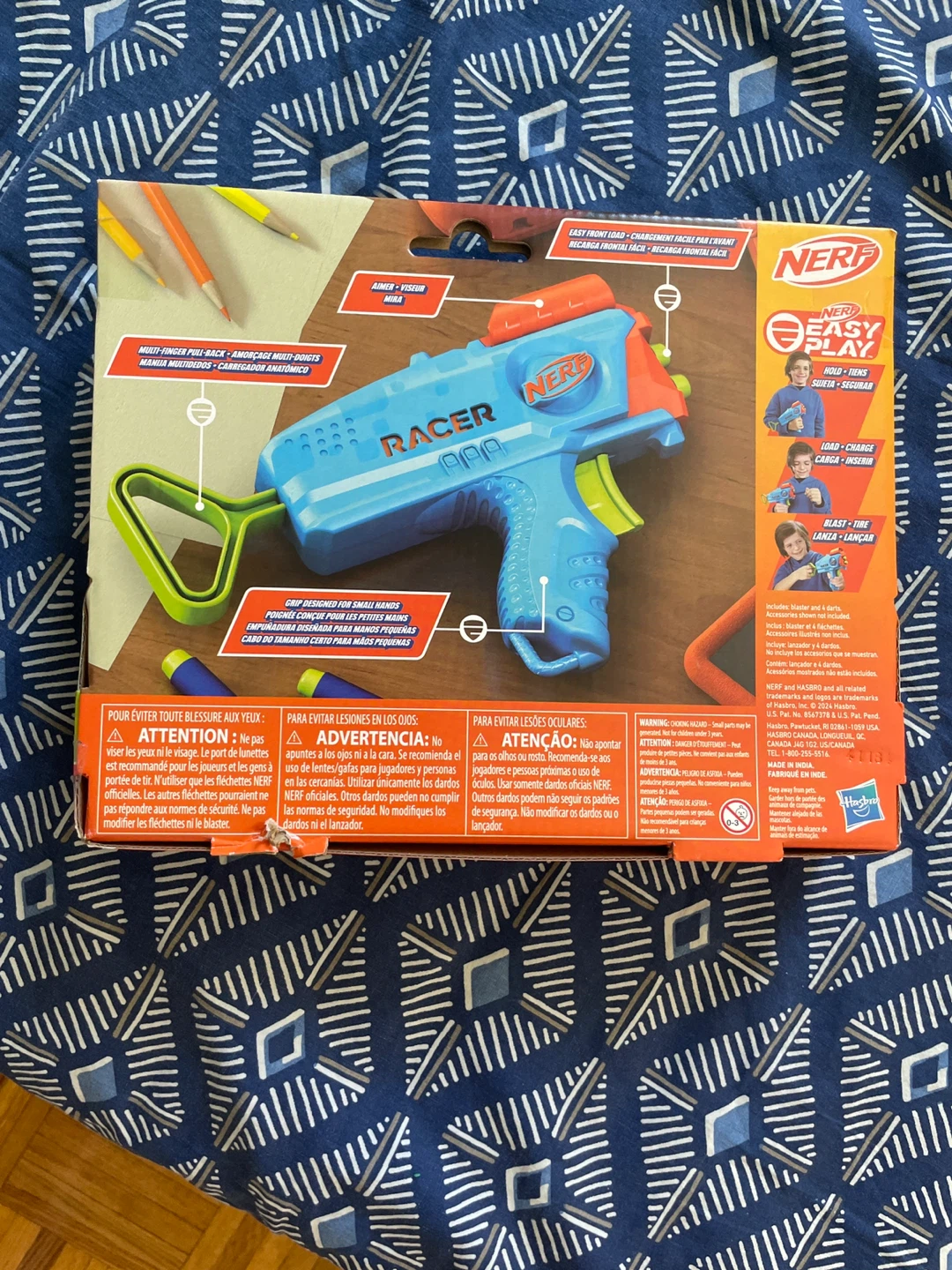 Nerf Jr. Racer 4X Dart Blaster Toy 🌱 - photo 4
