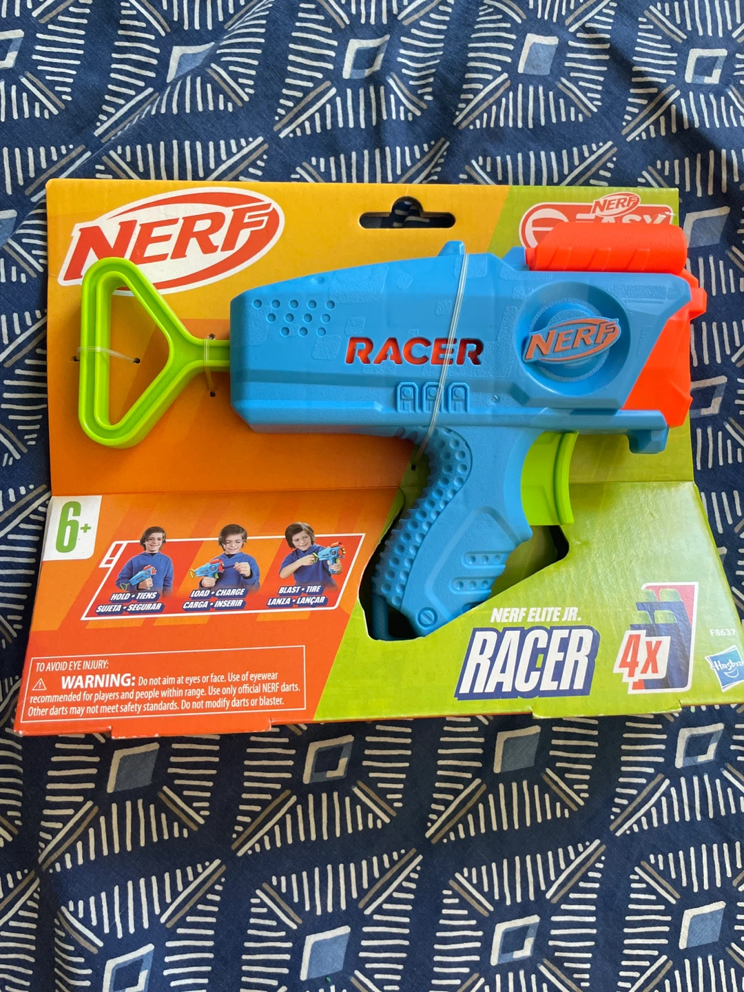 Nerf Jr. Racer 4X Dart Blaster Toy 🌱 - photo 3