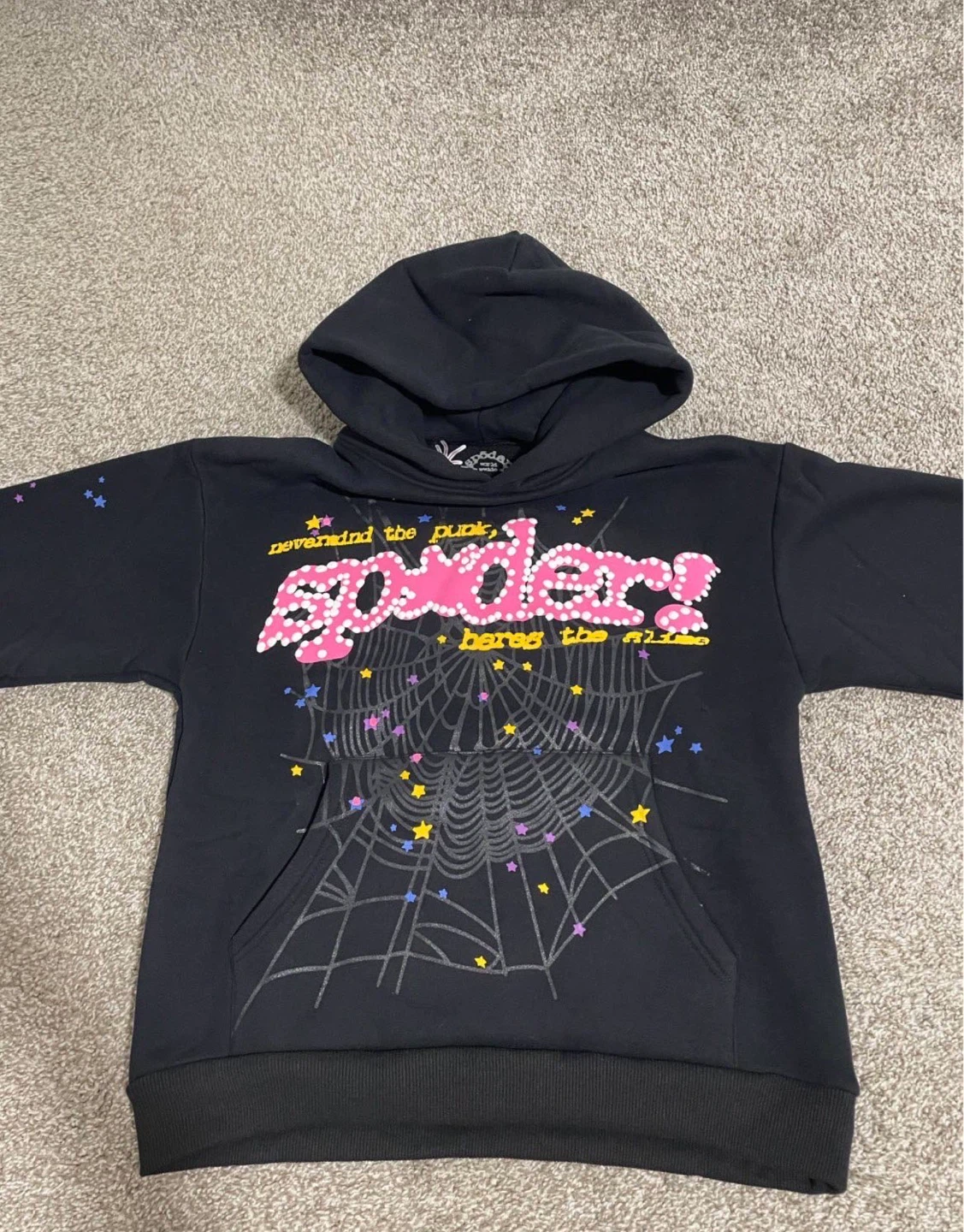 Sp5der Hoodie Black