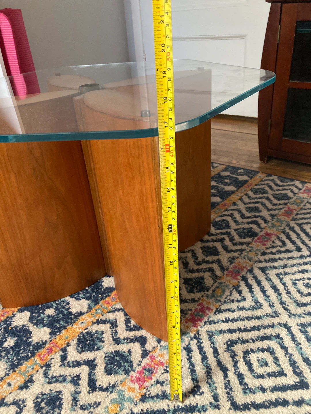 Glass and wood coffee table 🌱 - photo 3