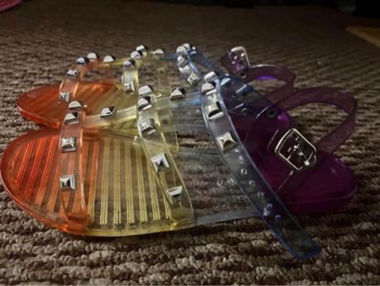 Kids Jelly Sandals with Studs - Size 2
