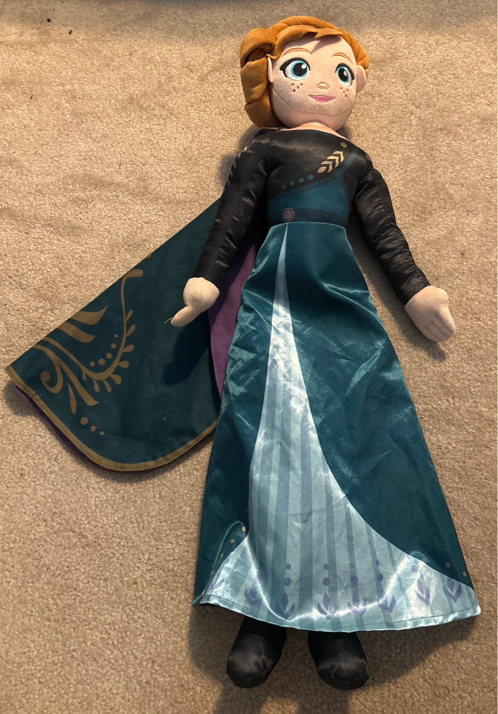 Beautiful “Disney Frozen’s” Anna Plush Doll (cuddle buddy)