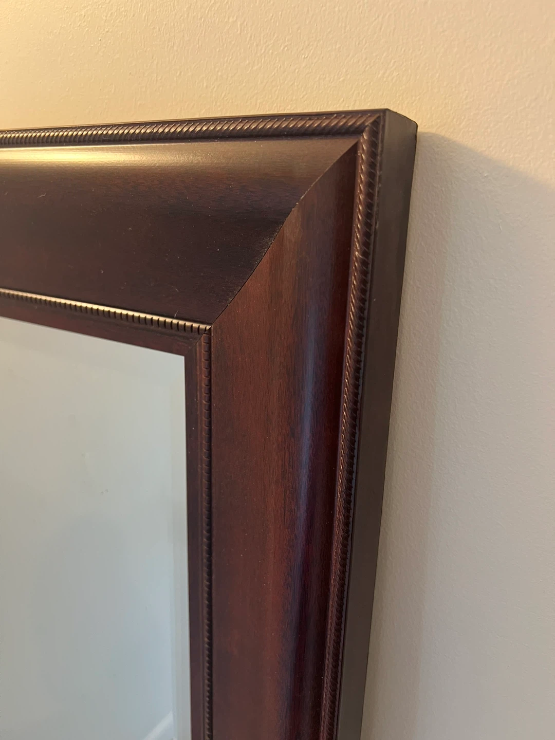 Dark Wood Framed Mirror