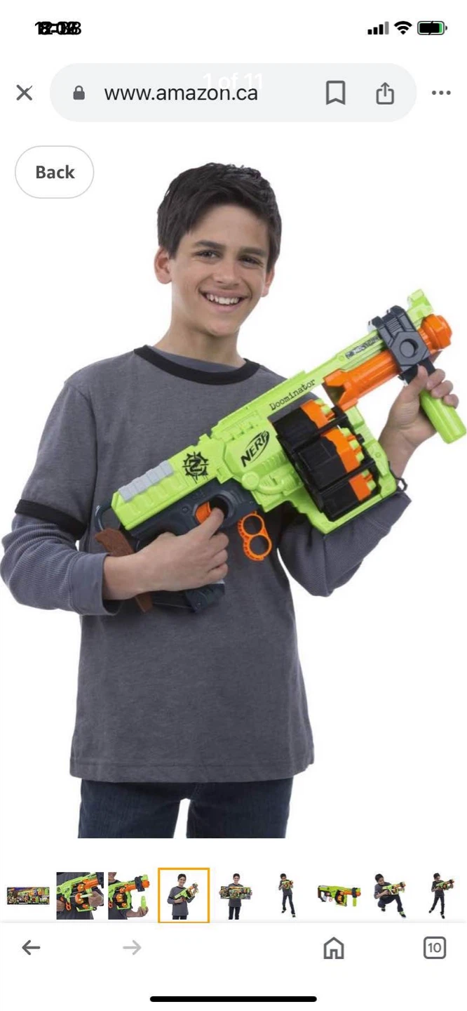 Nerf Zombie Strike Doomominator Blaster
