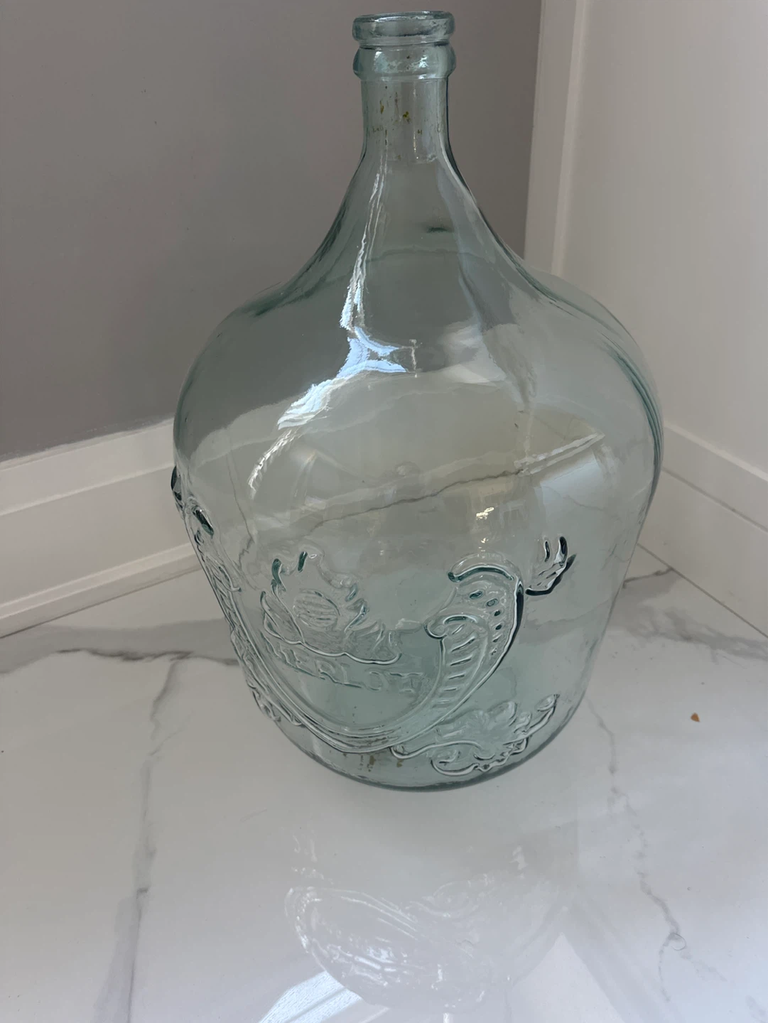 Large Glass Demijohn Bottle