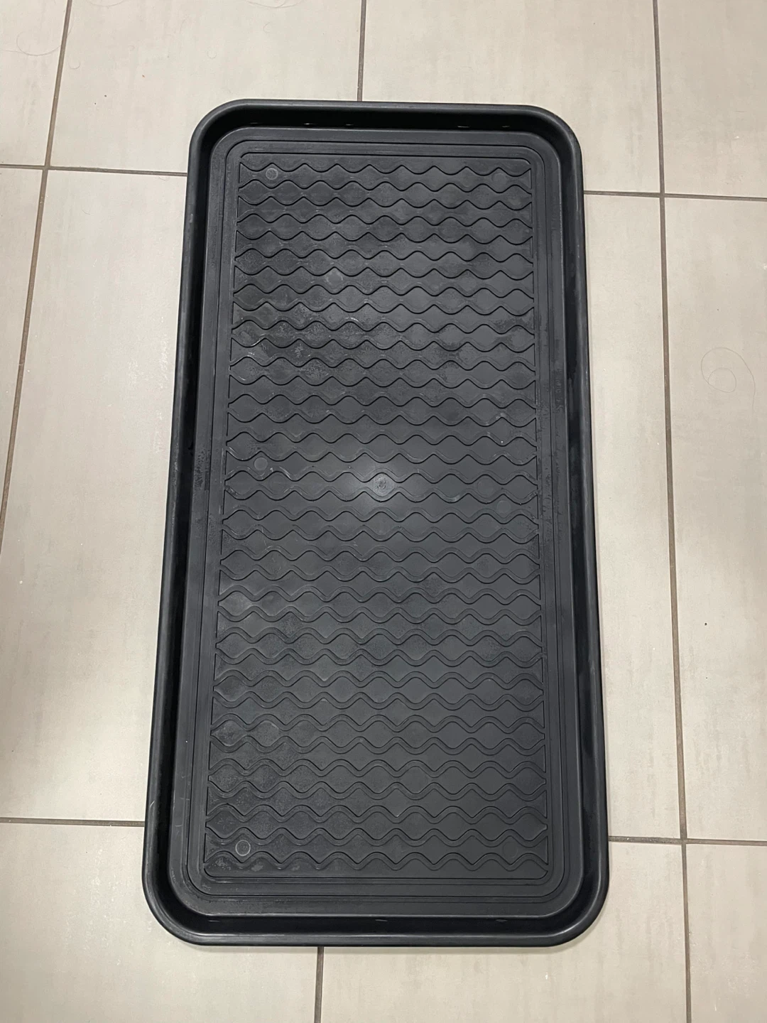 Black Rubber Boot Tray