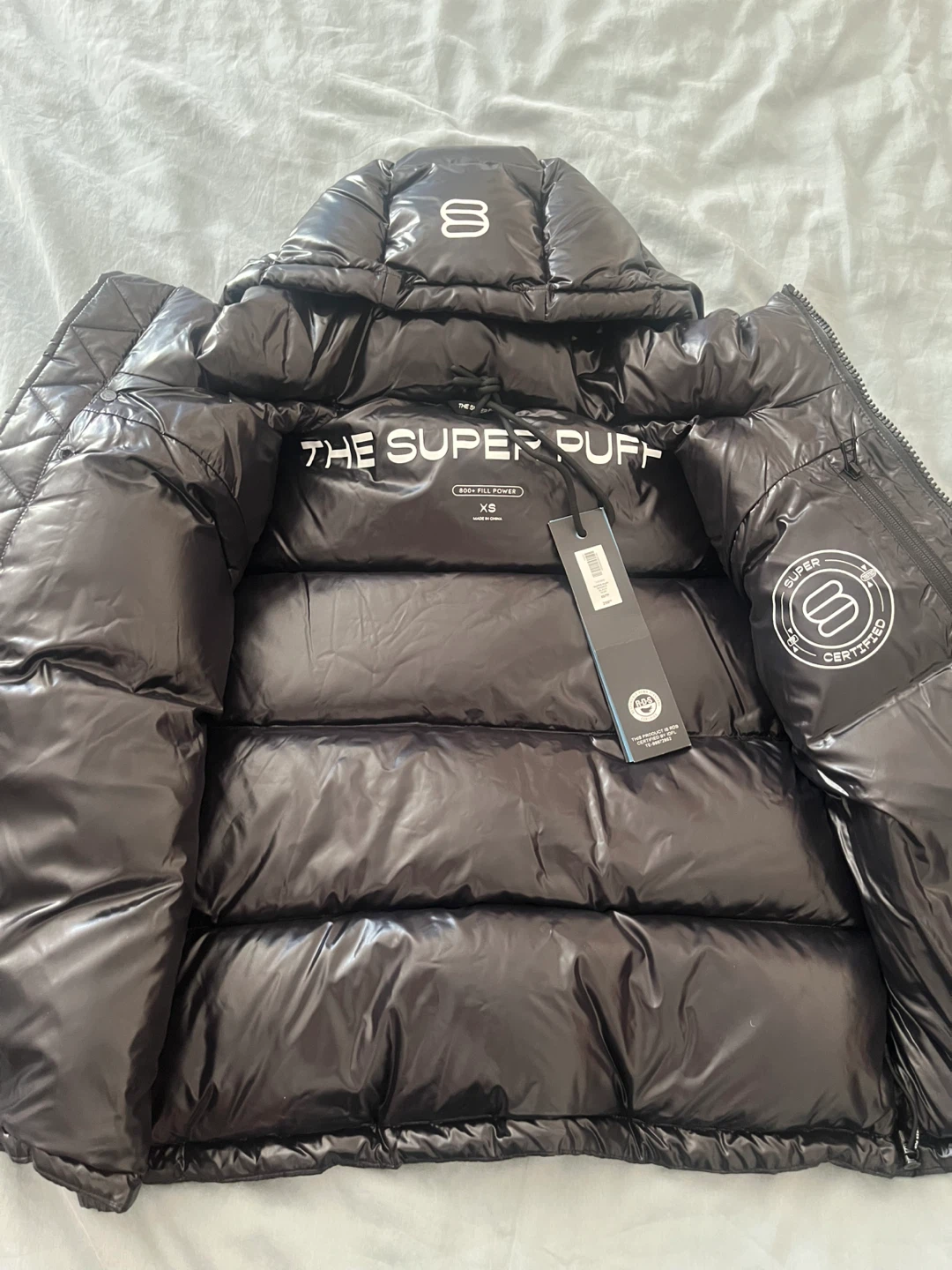 The Super Puff Shorty Black Down Jacket - photo 4
