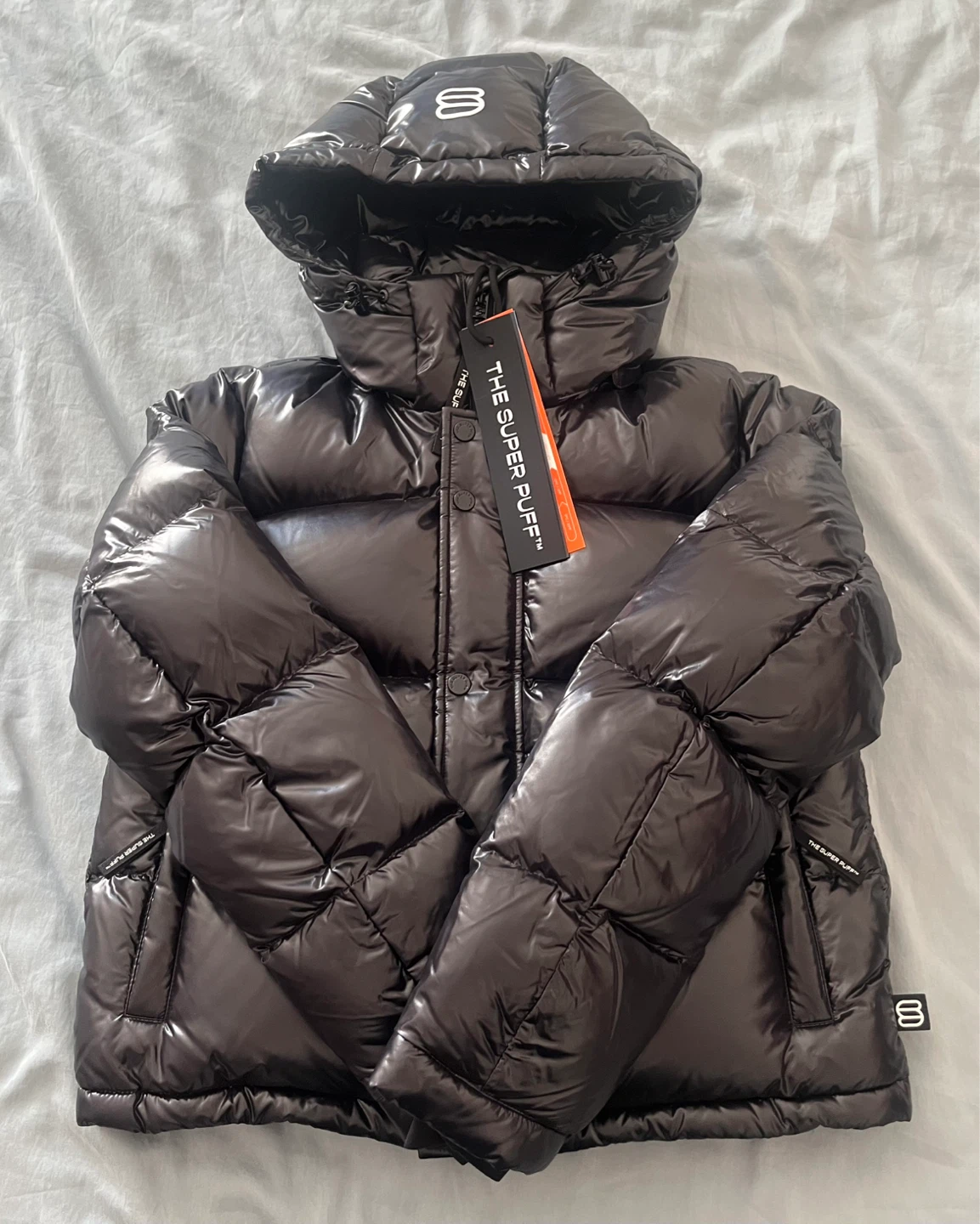 The Super Puff Shorty Black Down Jacket