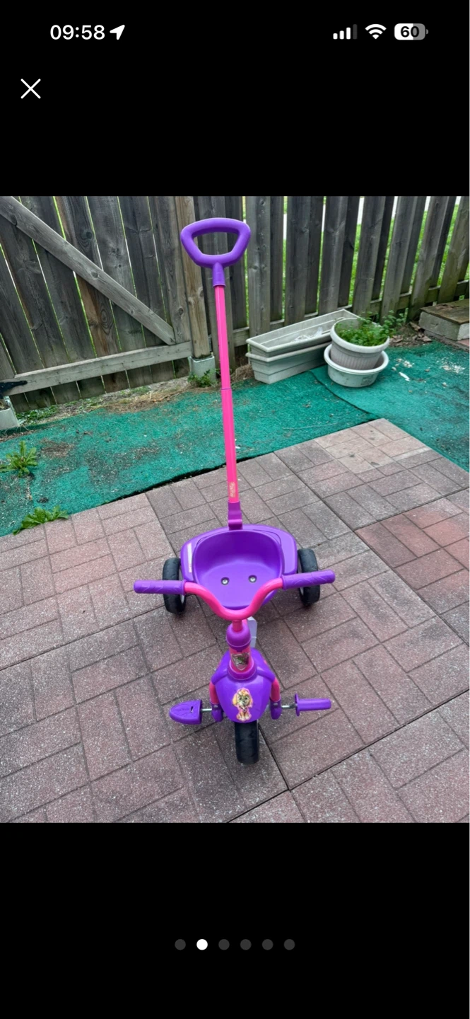 Tricycle Bike with Parent Push Bar. 42 - photo 2
