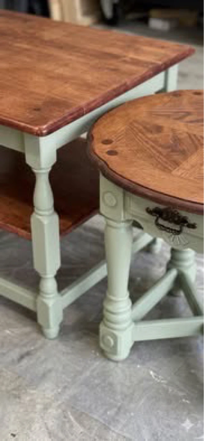 Wooden Coffee Table with Shelf - photo 4