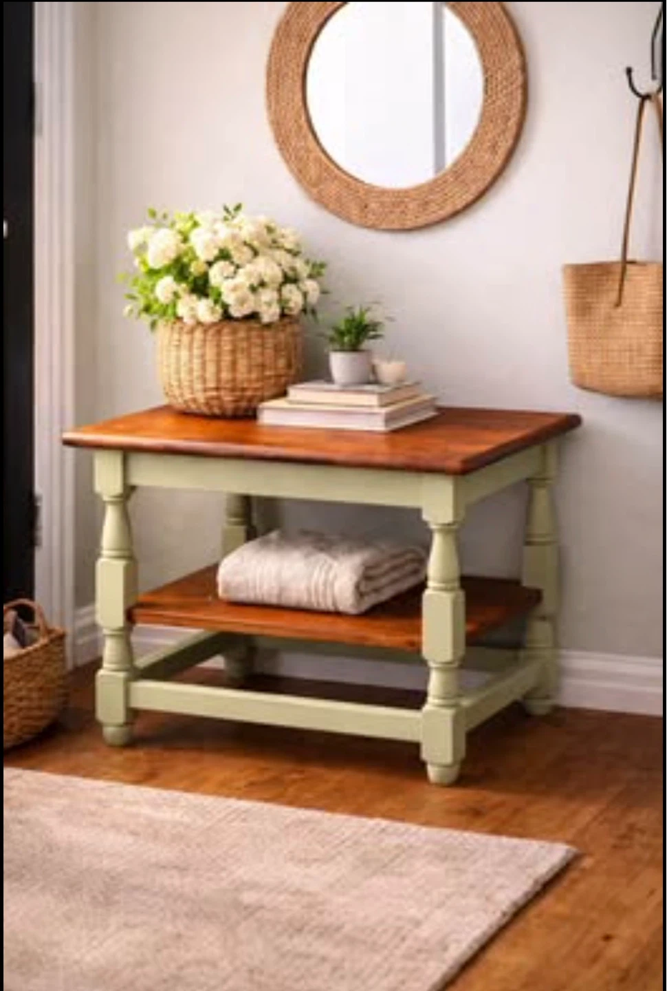 Wooden Coffee Table with Shelf - photo 3