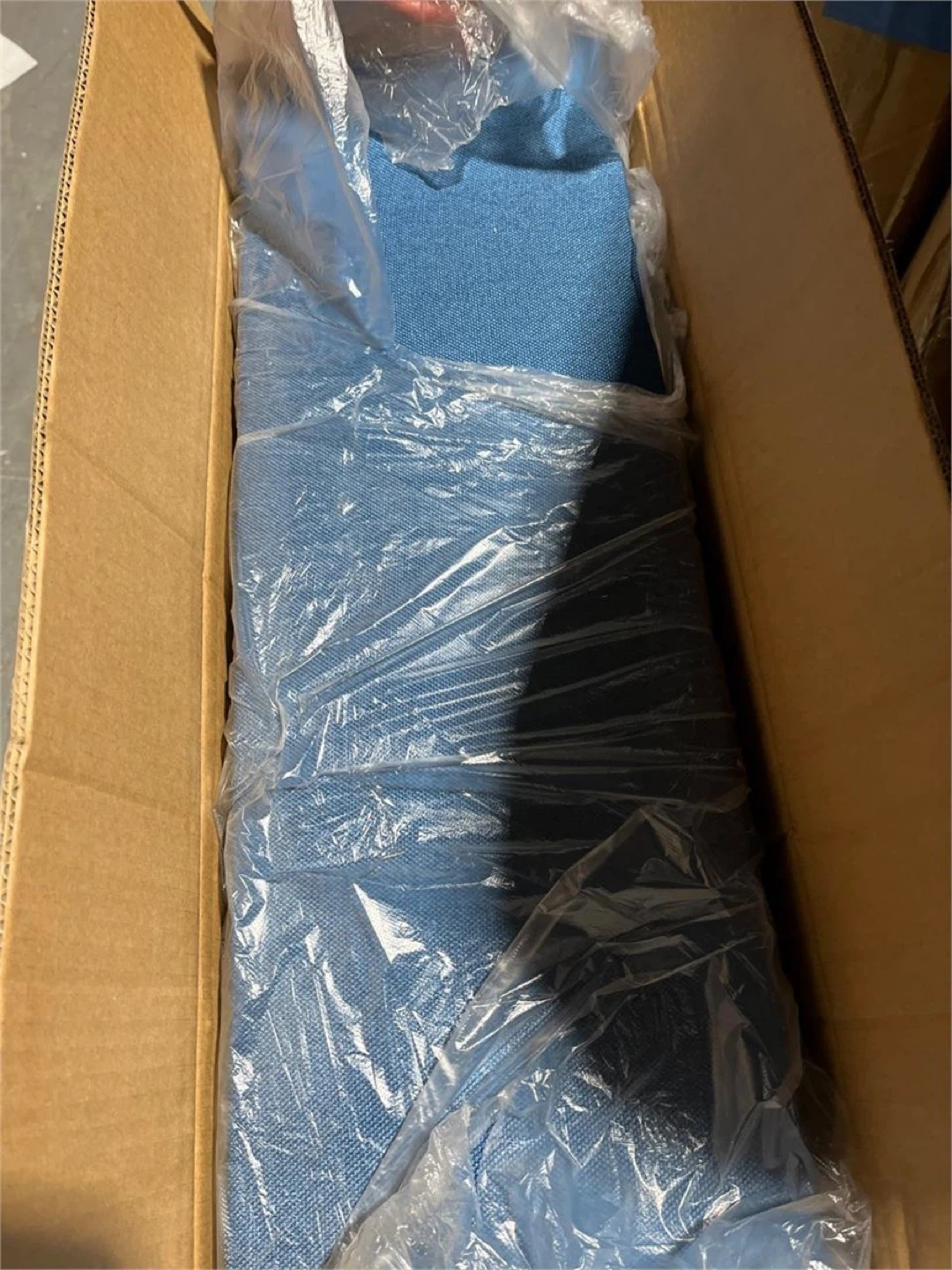 Blue Storage Ottoman Footrest - photo 4