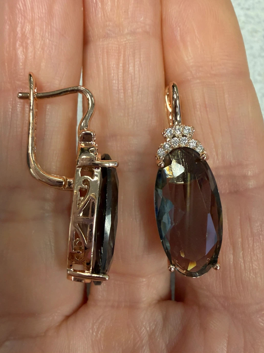 14k gemstone earrings