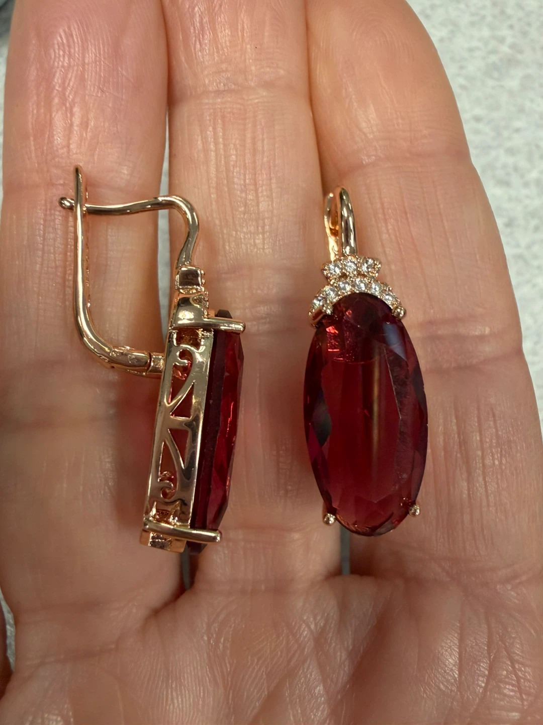 14k gemstone earrings