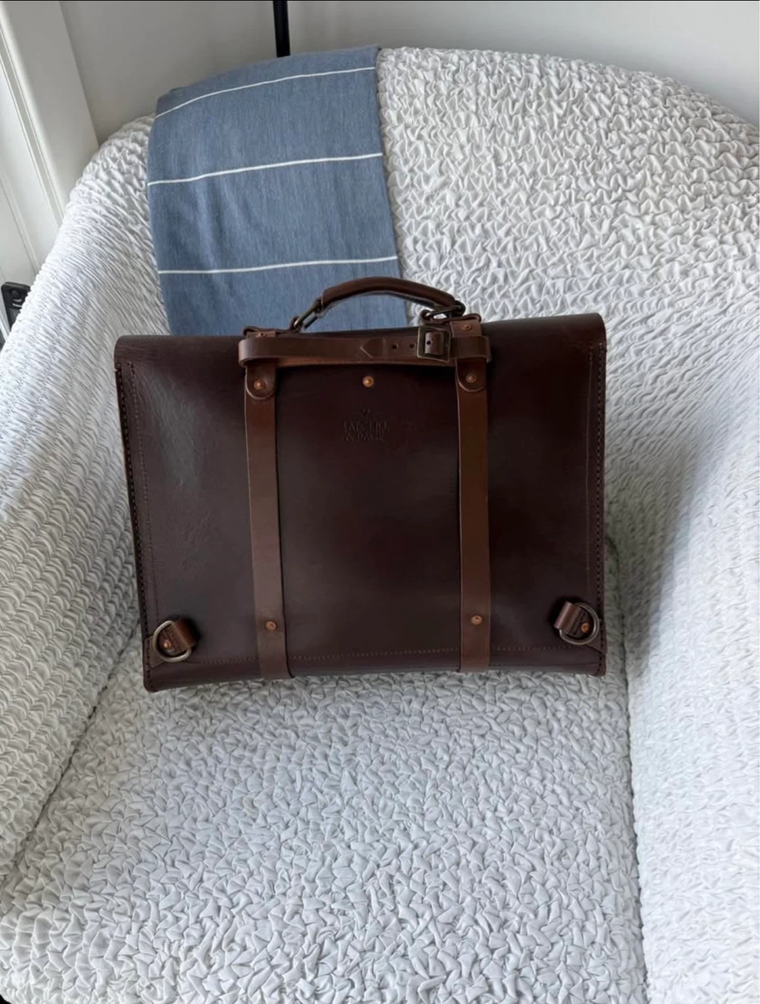 🌱 Satchel & Page Leather Messenger  Bag - photo 4