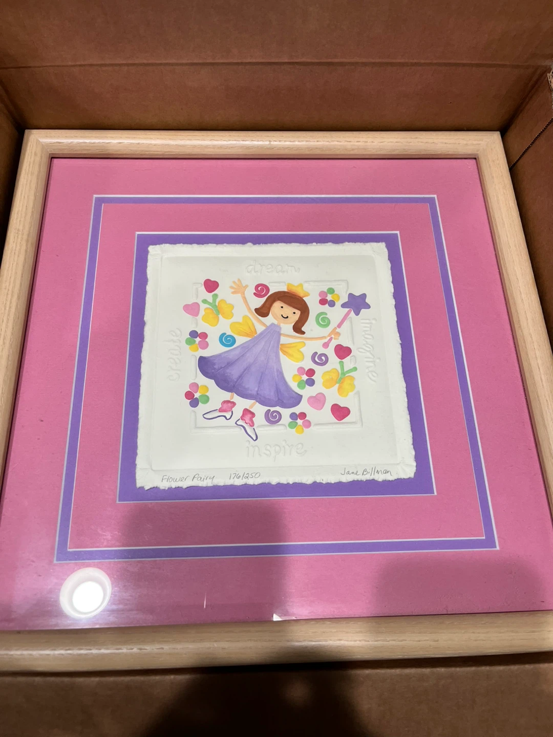 Jane Billman "Flower Fairy" Framed Art Print 176/250