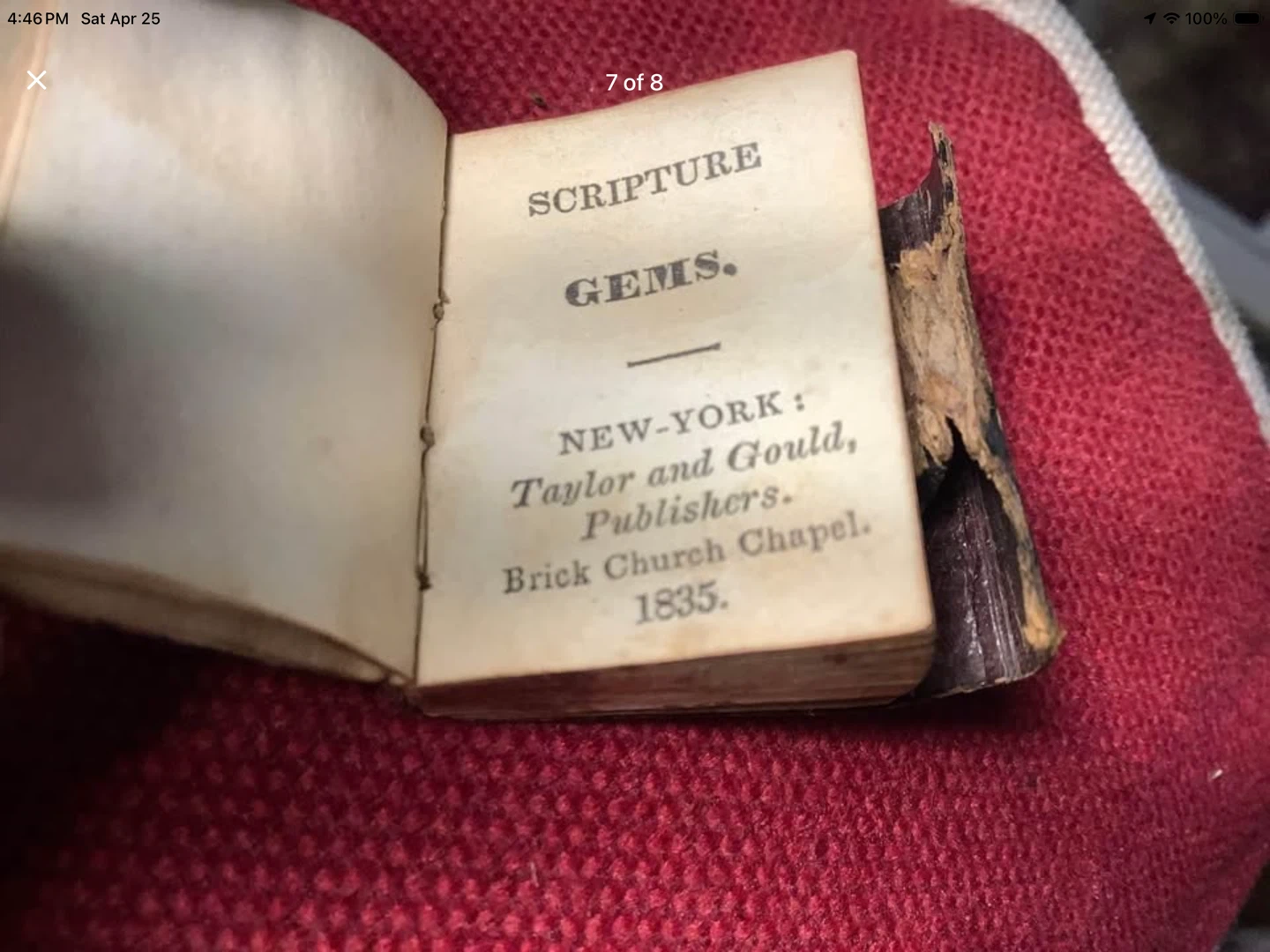 1835 Scripture Gems Miniature Book 🐞 - photo 5