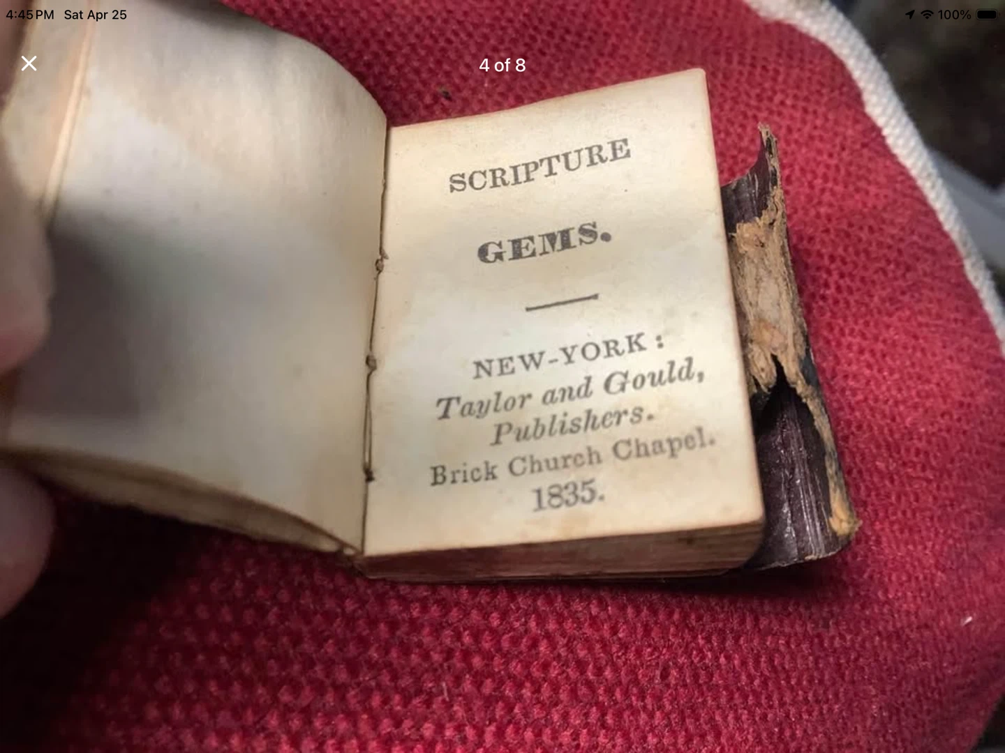1835 Scripture Gems Miniature Book 🐞 - photo 2