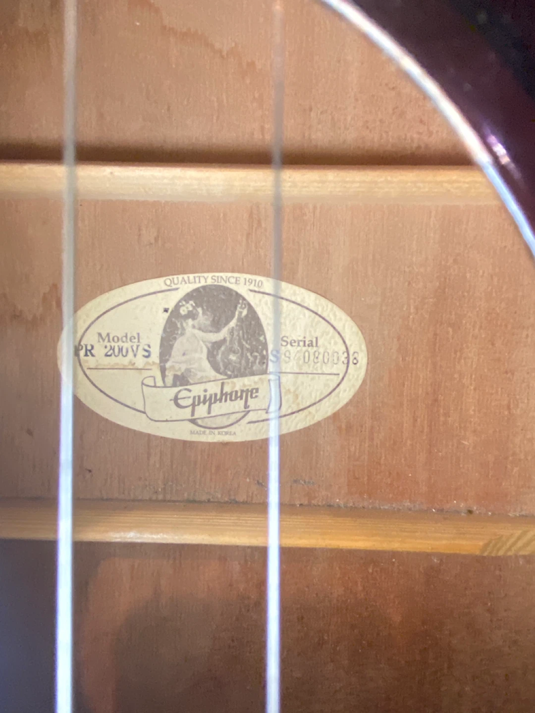 Epiphone PR 200VS Acoustic Guitar - photo 3