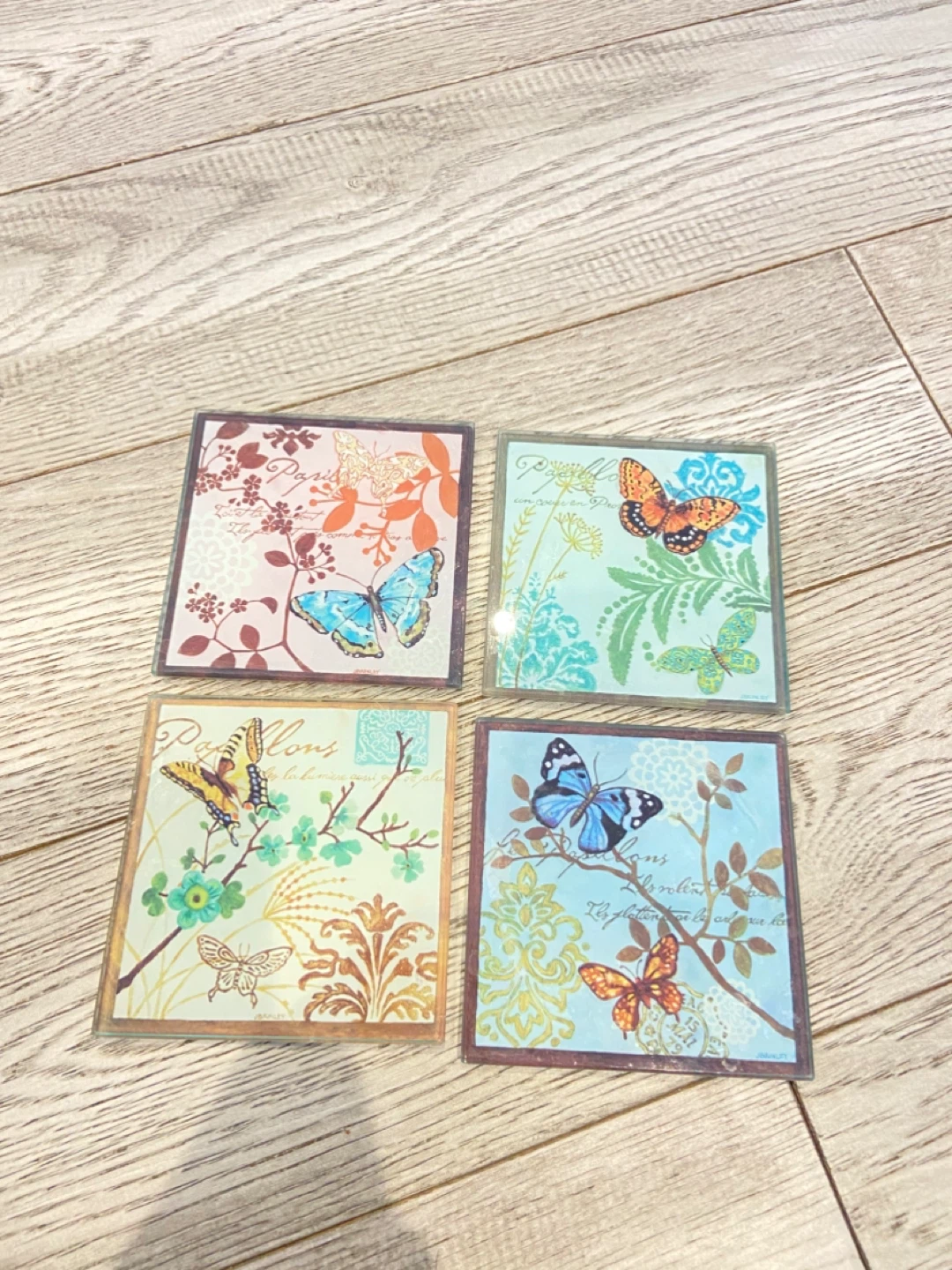Set of 4 Butterfly Coasters