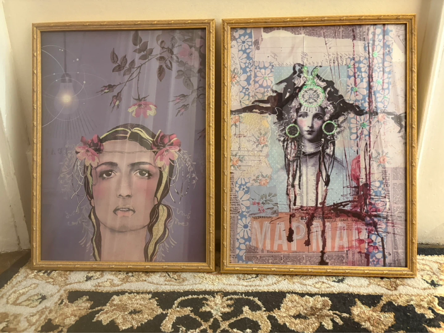 🌱 Set of 2 Framed Art Prints - Anahata Katkin