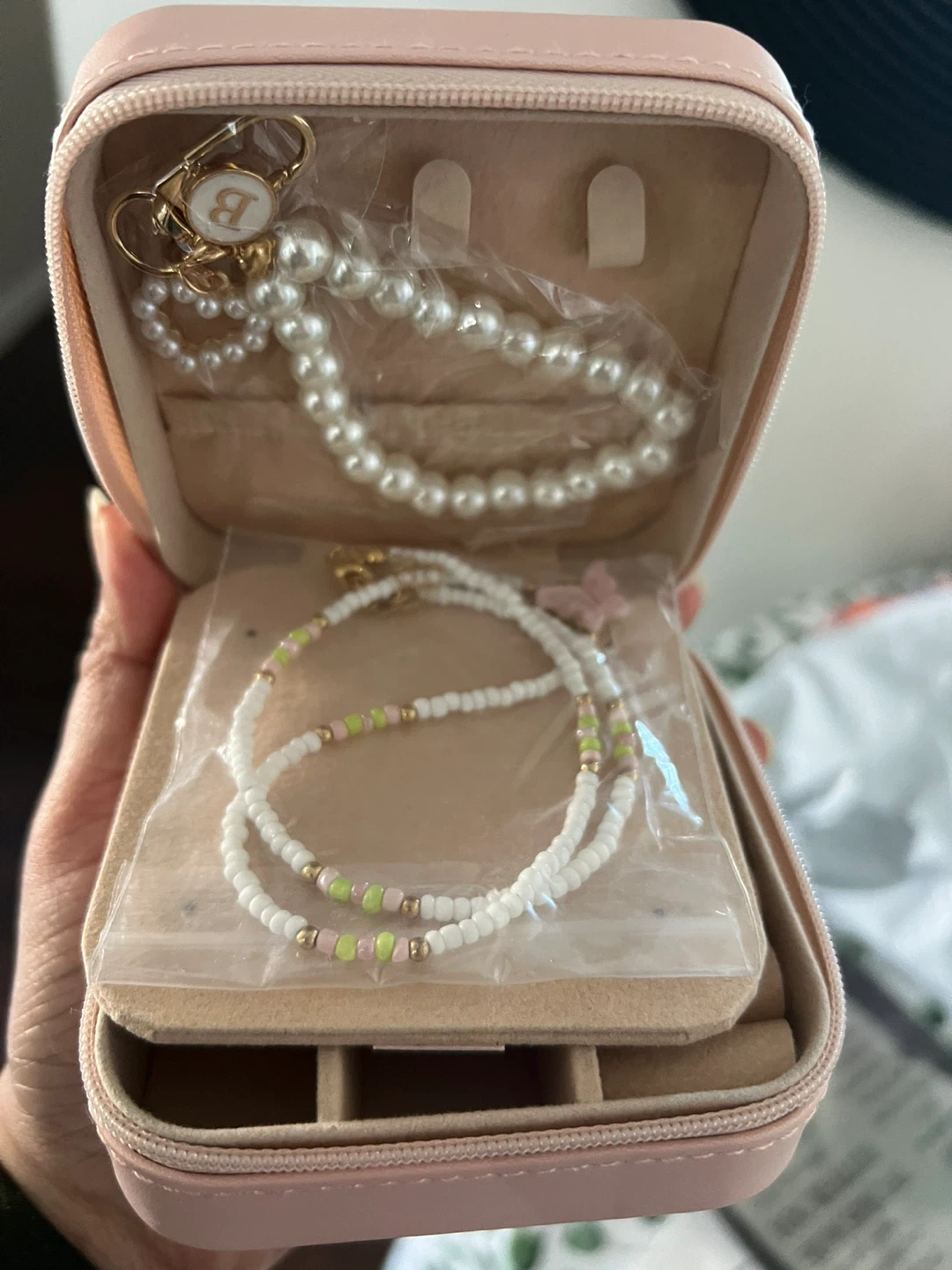 Pink Jewelry Box with "B" Monogram - photo 2