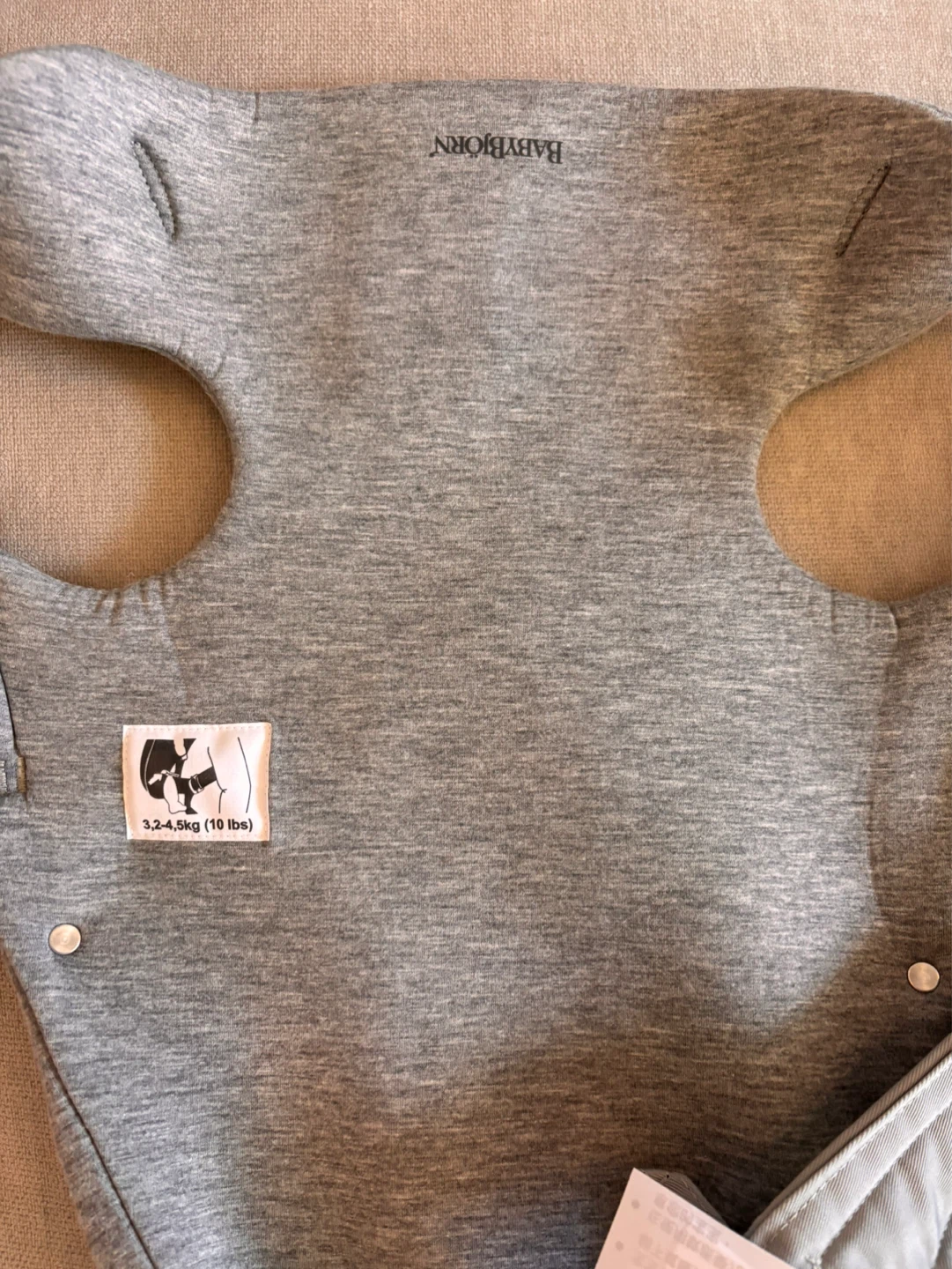 BabyBjörn Baby Carrier Mini 3D Jersey Light Grey - photo 4