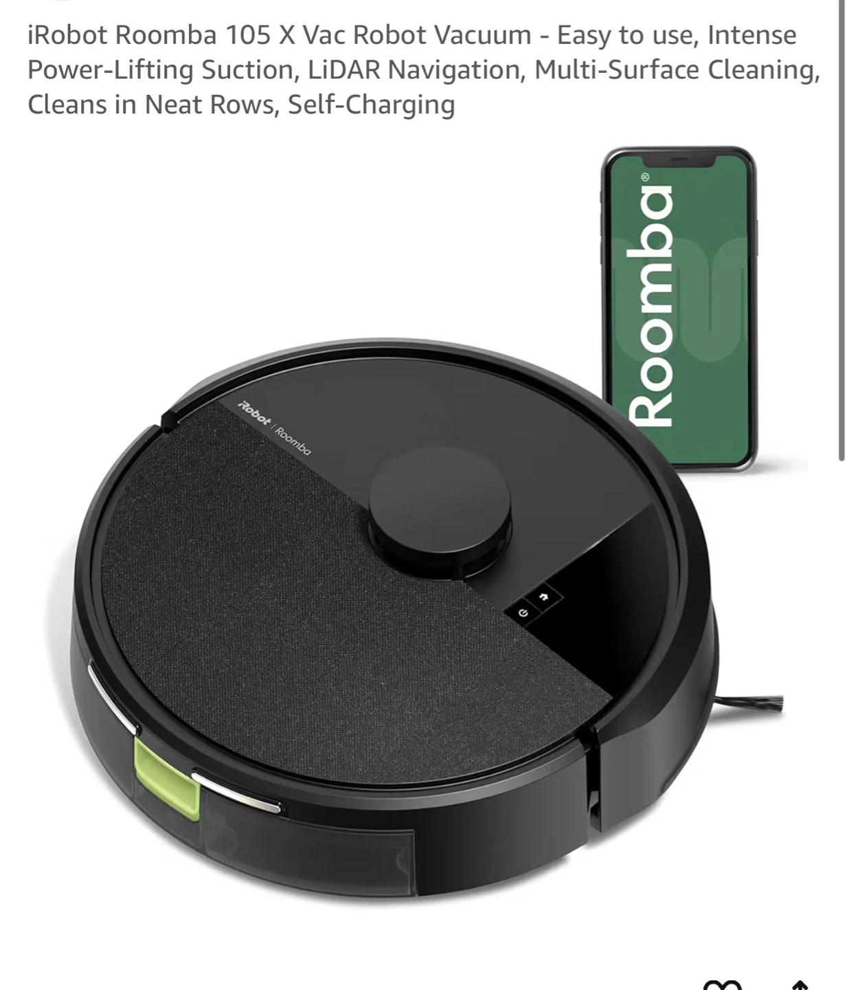iRobot Roomba 105 X Vac Robot Vacuum Brand New