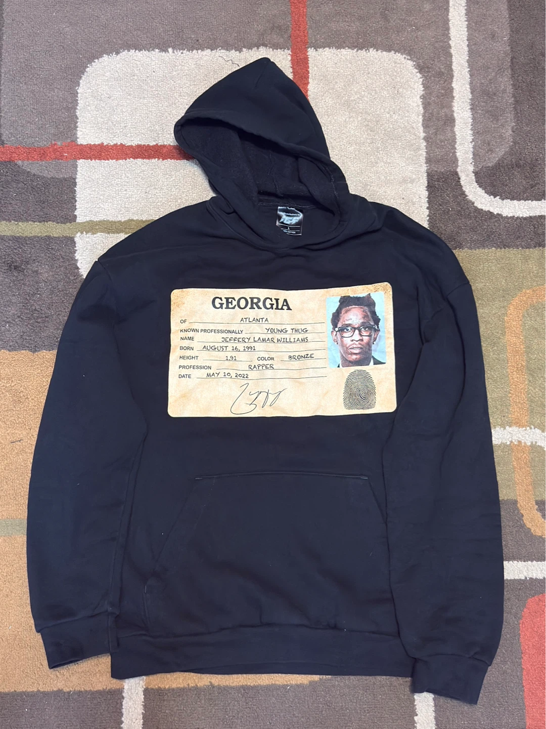 WearIcy Young Thug black hoodie. Size L