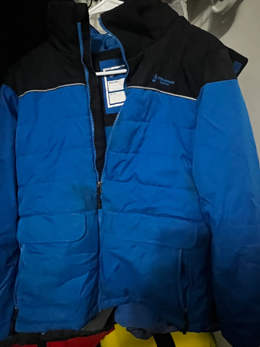 Stormpack Youth Winter Jacket Size 14 Blue/Black