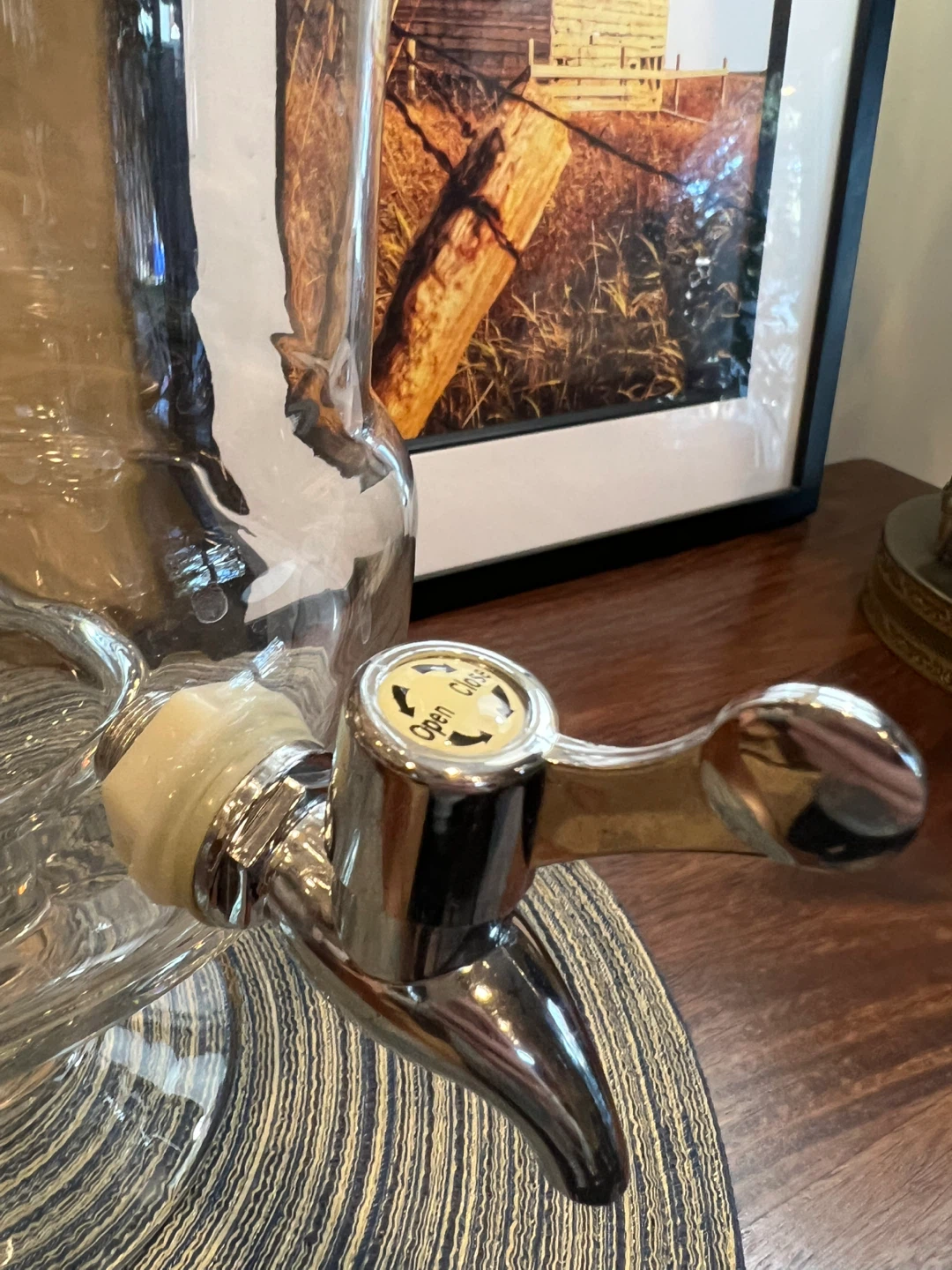 Vintage Inspired Glass Beverage Dispenser - photo 2
